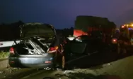 Penampakan Kecelakaan Maut Mobil Camry Hingga Tewaskan Pebulutangkis Syabda Perkasa di Tol Pemalang