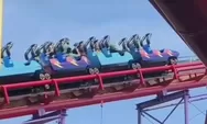 Video Viral Wahana Halilintar Dufan Berhenti Mendadak di Atas, Penumpang Panik Mencoba Turun