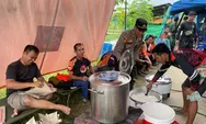 Polsek Babulu Buka Dapur Umum untuk Warga Terdampak Banjir