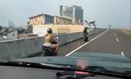 Viral Dua Bule Naik Motor Terabas Jalan Tol Becakayu Bekasi