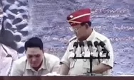 Detik-detik Prabowo Perintahkan Panitia Squad Jump di Depan Wiranto