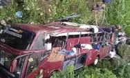 Polisi: Bus Terjun ke Jurang di Guci Tegal Bukan karena Rem Tangan Ditarik Bocah