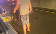 Viral Aksi Koboi Sopir Mobil Dinas Polisi Todongkan Pistol di Tol Tomang
