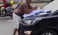 Viral WNA Telanjang Dada Adang Mobil di Tangerang, Ini Kata Polisi