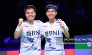 Final BWF World Championships 2023: Head to Head Apri/Fadia Vs Chen/Jia, Bisa Akhiri Dahaga Ganda Putri Indonesia?