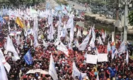 Demo Buruh, Polisi Rekayasa Lalu Lintas di Patung Kuda Jakpus