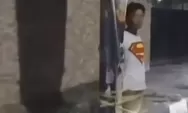 Heboh Video Bocah Keterbelakangan Mental Terikat di Tiang Spanduk Malam-malam