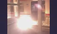 Ngeri Video Viral KRL Keluar Api di Stasiun Bojonggede, Ini Penjelasan KAI
