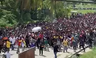 Jenazah Lukas Enembe Diarak Ribuan Warga, Terdengar Teriakan Papua Merdeka