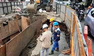 Bantahan PT MRT Proyeknya Sebabkan Jalan Gajah Mada Ambles, Polisi Terapkan Contraflow