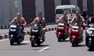 Sekelompok Bule Konvoi Tanpa Helm dan Telanjang Dada di Kuta Bali Viral, Polisi Langsung Bertindak