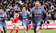 Hasil Nottingham Forest Vs Liverpool: Gol Telat Darwin Nunez Antarkan Kemenangan The Reds