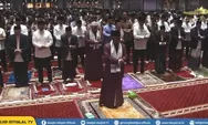 Begini Suasana Salat Idul Fitri di Masjid Istiqlal