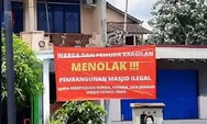 Viral Foto Spanduk Tolak Pembangunan Masjid Ilegal di Kragilan, Abu Janda Malah Singgung Gereja