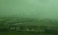 Viral Fenomena Alam Langka, Hujan Badai Ubah Langit Dubai Jadi Hijau