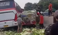 Kecelakaan Beruntun Puluhan Kendaraan di Tol Cipularang, Bus Primajasa Ringsek Parah