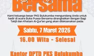 PKS Bulukumba Gelar Buka Puasa Bersama, Ada Khatam Al-Qur’an Dan Bagi Takjil