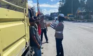 Edukasi Humanis, Satlantas Polres Bulukumba Himbau Truk Tertib