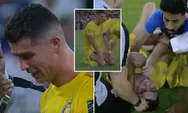 Ronaldo Menangis di Lapangan Usai Kekalahan Al Nassr dari Al Hilal pada Piala Raja Arab Saudi 2023/2024