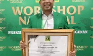 Raih 24 Ribu Suara, Junaidi Samsudin, Wakil Ketua DPRD Bogor, Raih Penghargaan dari DPP PPP