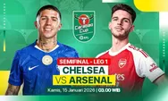 Hasil Leg Pertama Semifinal Piala Liga Inggris, Arsenal Tumbangkan Chelsea 3-2