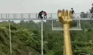 Kaca Pecah, Seorang Wisatawan Tewas Terjatuh dari Ketinggian Jembatan The Geong Banyumas, 12 Orang Diperiksa