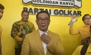 Ridwan Kamil Dipilih Golkar Maju di Pilgub Jawa Barat, Keputusan Strategis Inilah Alasannya!