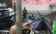 Kecelakaan Beruntun di Setiabudi Bandung, Mobil Fortuner Seruduk Gerobak Mie Ayam, Brio dan Motor Ojol 