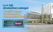 bank bjb Raih World's Most Trustworthy Companies 2024