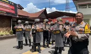 Ops Mantap Brata, Dalmas Polres Tapsel Giatkan Latihan Gerakan dan Formasi