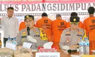 Januari hingga Oktober Polres Padangsidimpuan Ungkap 103 Kasus Penyalahguna Narkoba