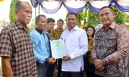 HORE, BPN Sergai Bagikan 239 Sertifikat Tanah Secara Gratis, Bupati Ingatkan untuk Bayar Pajak