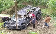Terjadi di Sipoholon Taput, Pajero Masuk Jurang Kedalaman 15 Meter Pasutri Selamat