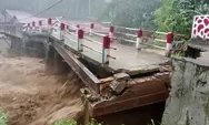 Sungai Aek Baru Batang Natal Meluap, Jembatan Rubuh
