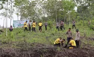 Polres Aceh Selatan Gelar Program Penanaman  Serentak 10 Juta Pohon Keras 