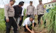 Semangat Peduli Lingkungan, Polres Tapsel Gelar Tanam Pohon