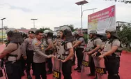 Kapolres Batubara Pimpin Latihan Dalmas Pengendalian Massa