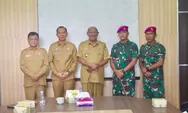 Baru Dilantik, Danyon Marinir 8 Harimau Putih Perkenalkan Diri ke Plt Bupati Langkat