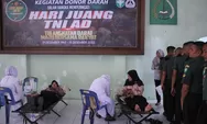 Sambut Hari Juang TNI AD, Kodim 0107/Aceh Selatan Gelar Bakti Sosial Donor Darah