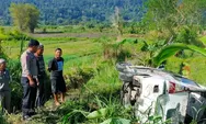 Supir Ugal-ugalan, Mobil Angkutan Umum Terbalik 7 Pelajar Luka di Taput