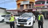 Pastikan Pemilu Aman dan Arus Lalulintas Lancar, Polres Langkat Tingkatkan Patroli