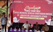 Gencarkan Sosialisasi Pemilu, KPU Labura Temu Ramah dengan Media Massa