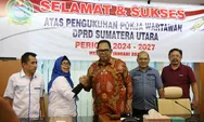 Pengukuhan Pokja Wartawan DPRD Sumut, Baskami Ginting: Kumandangkan Kesejukan Pemilu 2024