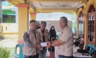 PTPS Kelurahan Binjai Estate Serahkan Donasi ke Keluarga Anggota yang Meninggal saat Bertugas Awasi Pemilu