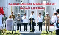 Bekunjung ke Sumut, Presiden Jokowi Resmikan Pabrik Minyak Makan Merah di Deli Serdang