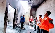5 Pintu Rumah Kontrakan Warga Sei Rotan Deli Serdang Ludes Terbakar, Pemdes Berikan Bantuan