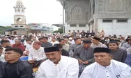 Sholat Idul Fitri di Masjid Taqwa Muhammadiyah Bireuen, Khatib Ustad Agustin Hanafi: Merayakan Idul Fitri Tak Perlu Eforia