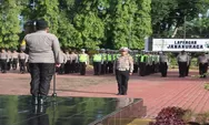 Polres Langkat Gelar Apel Siaga Jelang Penetapan Capres dan Cawapres