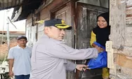Bentuk Kepedulian Polri, Kapolres Padangsidimpuan Berikan Bantuan Sembako  Warga Kurang Mampu.