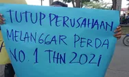 8 Perusahaan ini Sebabkan Polusi Udara, Massa Demo Kantor Bupati Deli Serdang, Tak Satu pun Pejabat yang Nongol